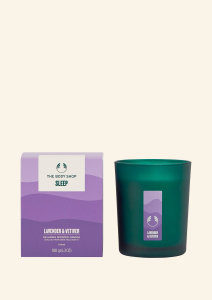 Sleep Levendula & Vetiver illatgyertya 180 g - The Body Shop