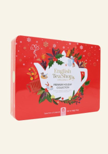 ETS 36 Karácsonyi piros fémdobozos prémium bio teaválogatás - The Body Shop