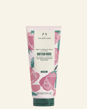 British Rose testápoló tej 200ml - The Body Shop