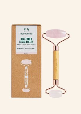 Rózsakvarc kétvégű arcmasszírozó roller - The Body Shop