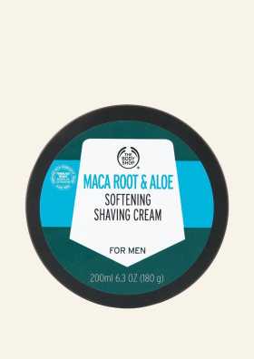 Maca root és aloe bőrpuhító borotválkozó krém - The Body Shop