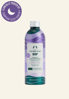 Sleep levendulás ellazító sampon és tusfürdő 200 ml - The Body Shop